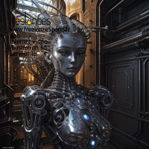 Pao internet vidéo illustration 3d serveur intelligence générative freelance paris studio de création 63WEJUW0